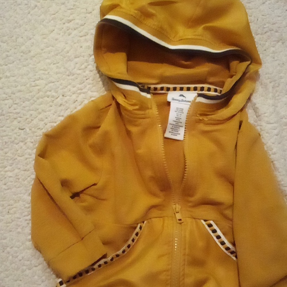 Tan jacket with hood